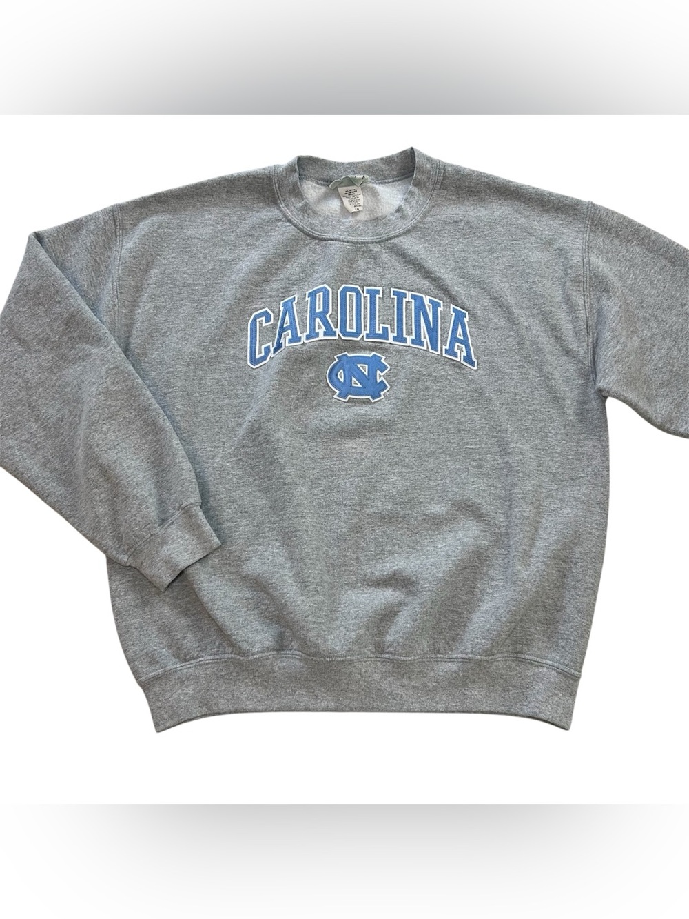 VTG 90s UNC North Carolina Tar Heels Sweatshirt Crewneck Gray Vantage NCAA sz L